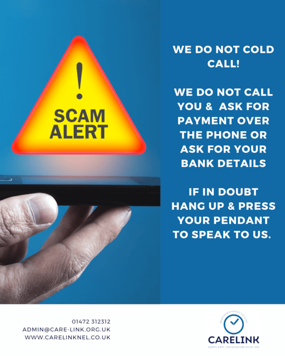 Carelink warns users to be on their guard for telephone scam: Scams Update (Apr24) 
