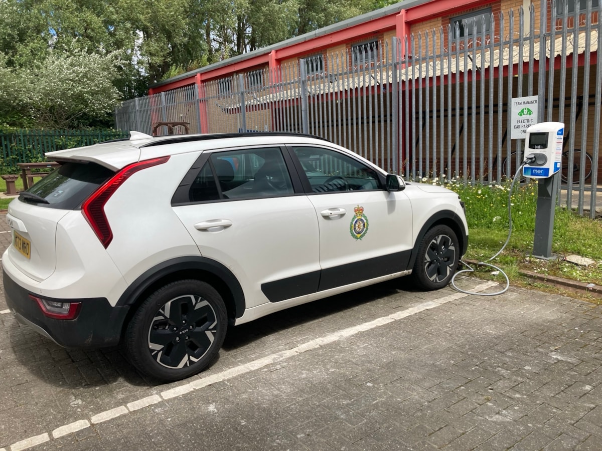 Ashington station electric vehicle charger