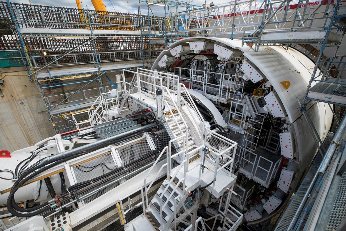 Preparing Tunnel Boring Machines for the launch date at West Ruislip-2