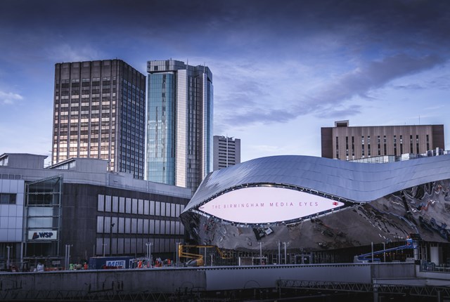 Birmingham New Street media eye