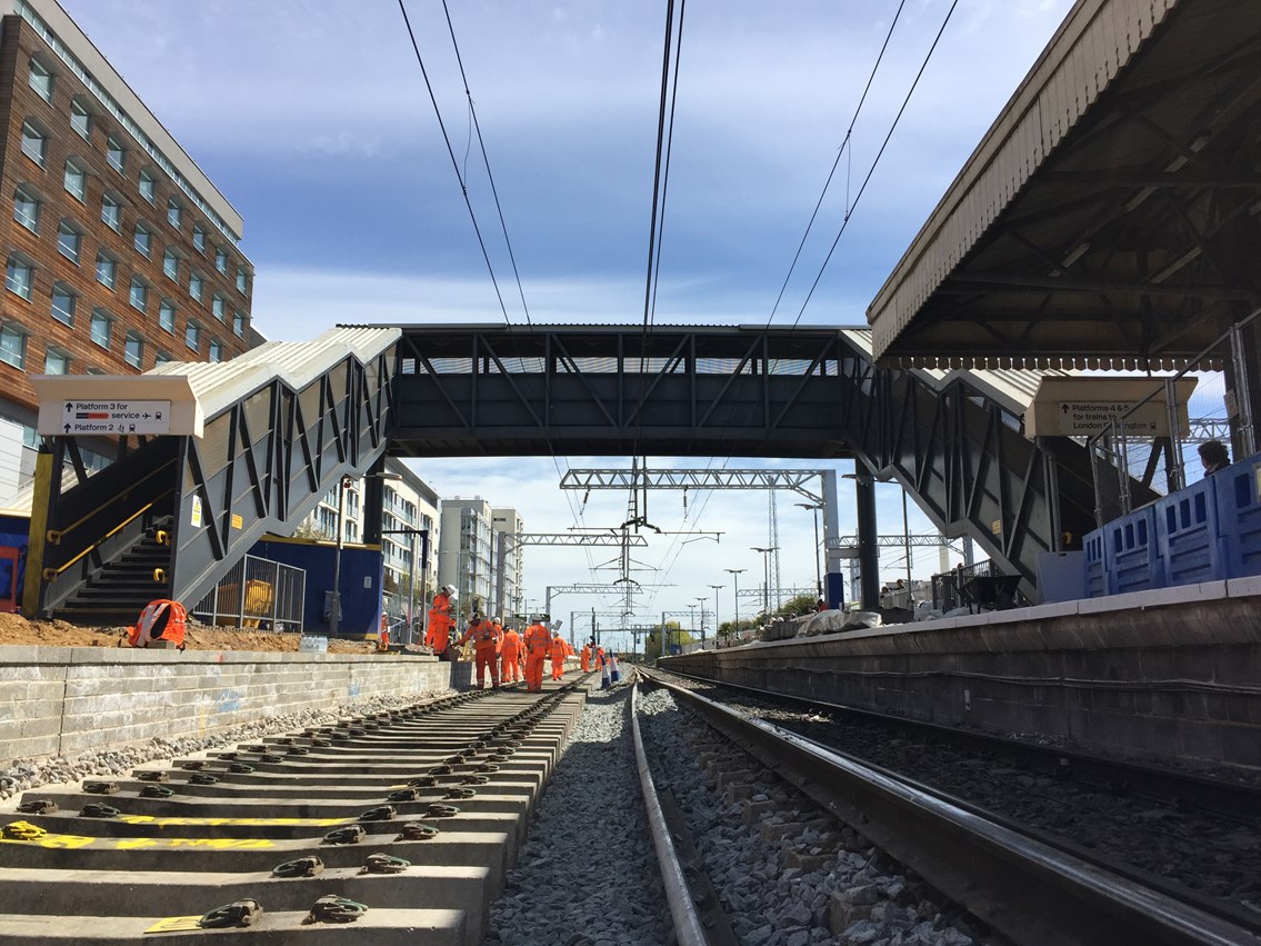 Platform work at Hayes   Harlington - May 16 235967: crossrail may bank holiday engineering work
