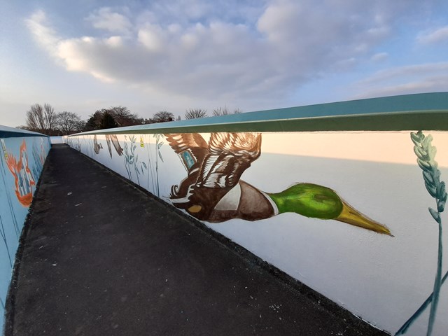 Network Rail continues to brighten up York bridges and help tackle graffiti, Photo credit Emma Garness