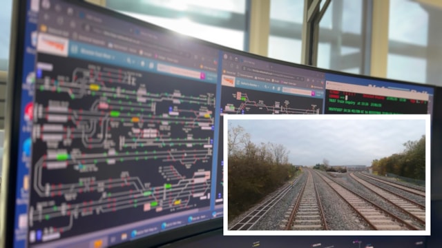 Cutting edge signalling system ready to run trains on new East West Rail infrastructure: New East West Rail signalling workstation at the Network Rail rail operating centre in Rugby