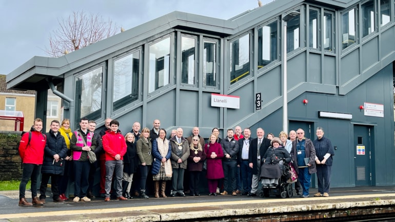 Major accessibility upgrades unveiled at Llanelli Station following £6.3m investment