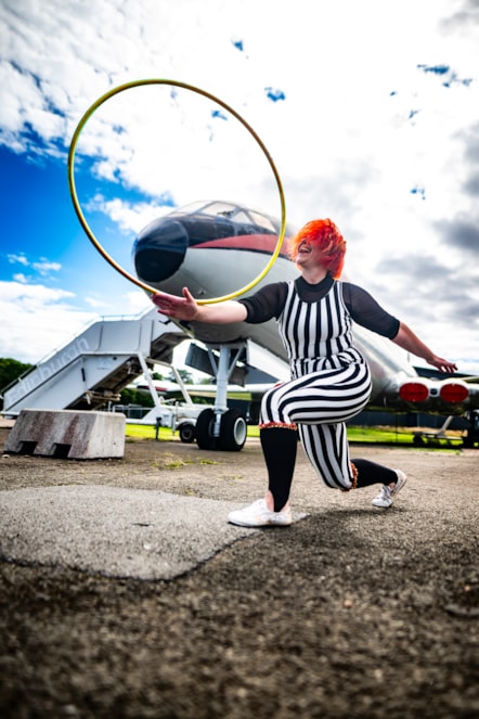 Kat Borrowdale from Think Circus at the National Museum of Flight. Photo © Andy Catlin (3)