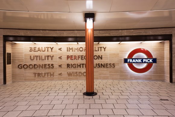 TfL Press Release - British Sign Language led tours of the artworks on London Underground for Deaf Awareness Week: TfL Image - Langlands & Bell, Beauty Immortality 2016 1