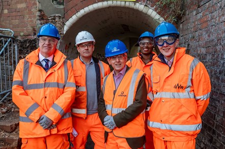 L to R: Ian Baxter (Chair of the Gloucester Station Project Board); Alistair Rorie (Project Manager, Octavius Infrastructure Limited); Richard Graham MP; Mameri Eze (Project Manager, GWR); Tom Pierpoint (GWR Business Development Director)