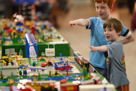 Families enjoy Awesome Bricks at the National Museum of Flight. Photo (c) Stewart Attwood (4)