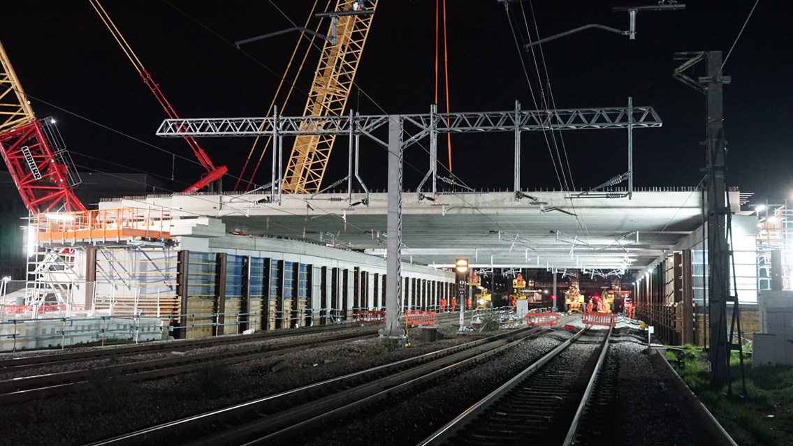 Bletchley flyover rebuild May 2021