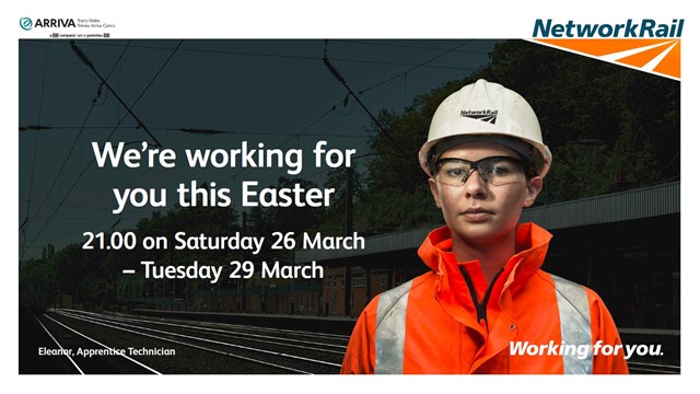 Welsh Check Before You Travel-2: Passengers in Wales are being advised to check before they travel this Easter as Network Rail embarks on one of the biggest Easter investment programmes ever carried out on Britain’s rail network.