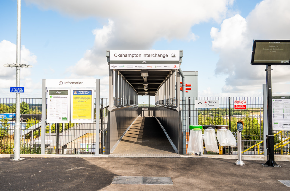 Services are set to start from Okehampton Interchange station tomorrow (1 August) Credit: Devon & Cornwall Rail Partnership