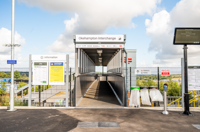 Services are set to start from Okehampton Interchange station tomorrow (1 August) Credit: Devon & Cornwall Rail Partnership