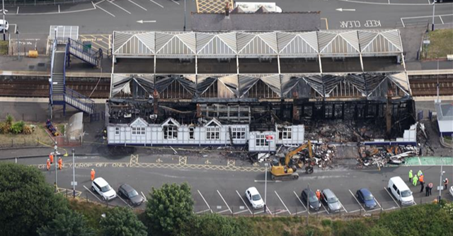 Work under way to assess fire damage at Troon station: Troon station