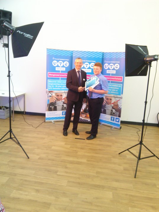 Students inspired as Network Rail leader awards budding railway engineers: Lawrence James 2