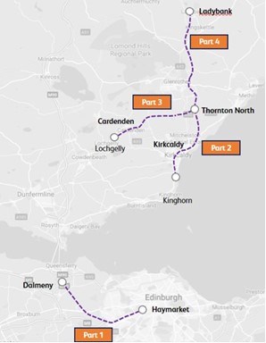 Four phases of Fife Electrification