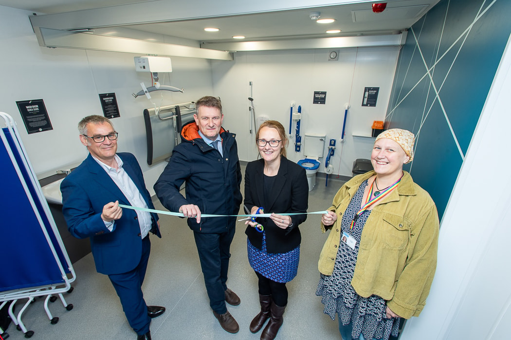 Left to Right: Phil Cameron (Commercial Projects Director at First Rail); Mike Cliffe (Rail Development Manager at Lancashire County Council); Cat Smith (MP for Lancaster and Wyre); Cllr Abi Mills (Lancaster Mayor and City Council Lead for Disability)