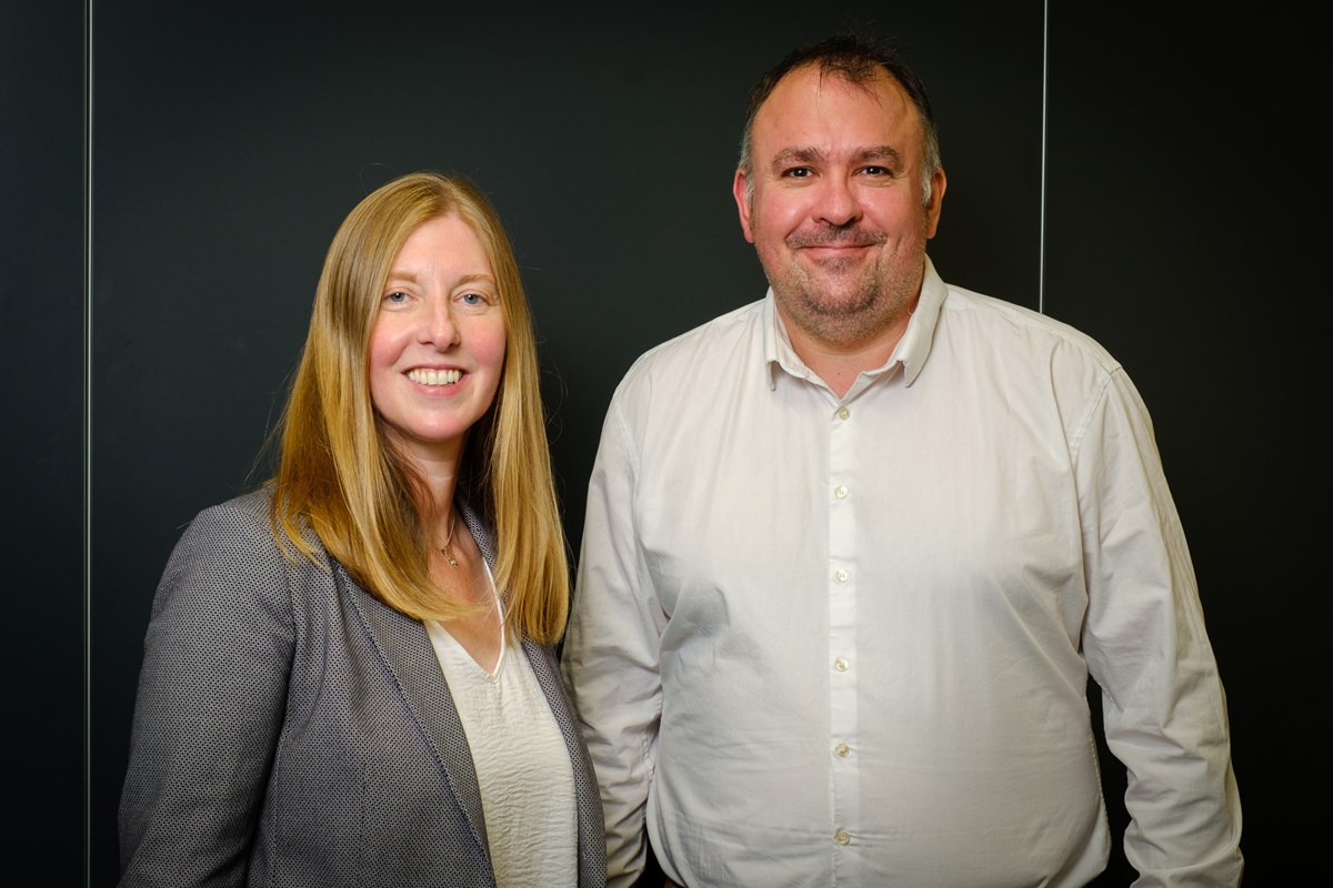 Debbie Nicoll and Callum McMichael from the Financial Inclusion team