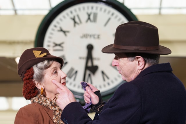 Carnforth station clock unveiling -2: Carnforth station clock unveiling -2
