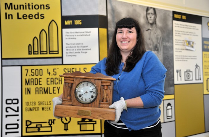 Leeds Museums and Galleries object of the week- commemorative Barnbow clock : dsc_0196-2.jpg