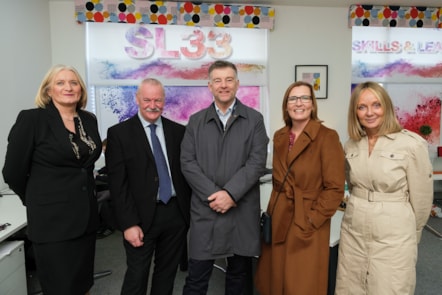 Nick Page and Donna Stewart with Eddie Fraser, Linda McAulay-Griffiths and Margorie Harvie