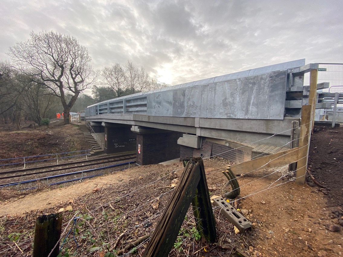 Eccles Heath bridge complete