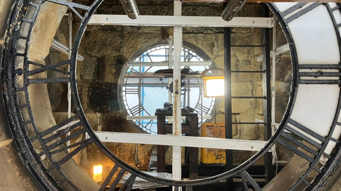 Rare glimpse inside station’s clocktower as restoration ticks along: Scarborough clocktower 1