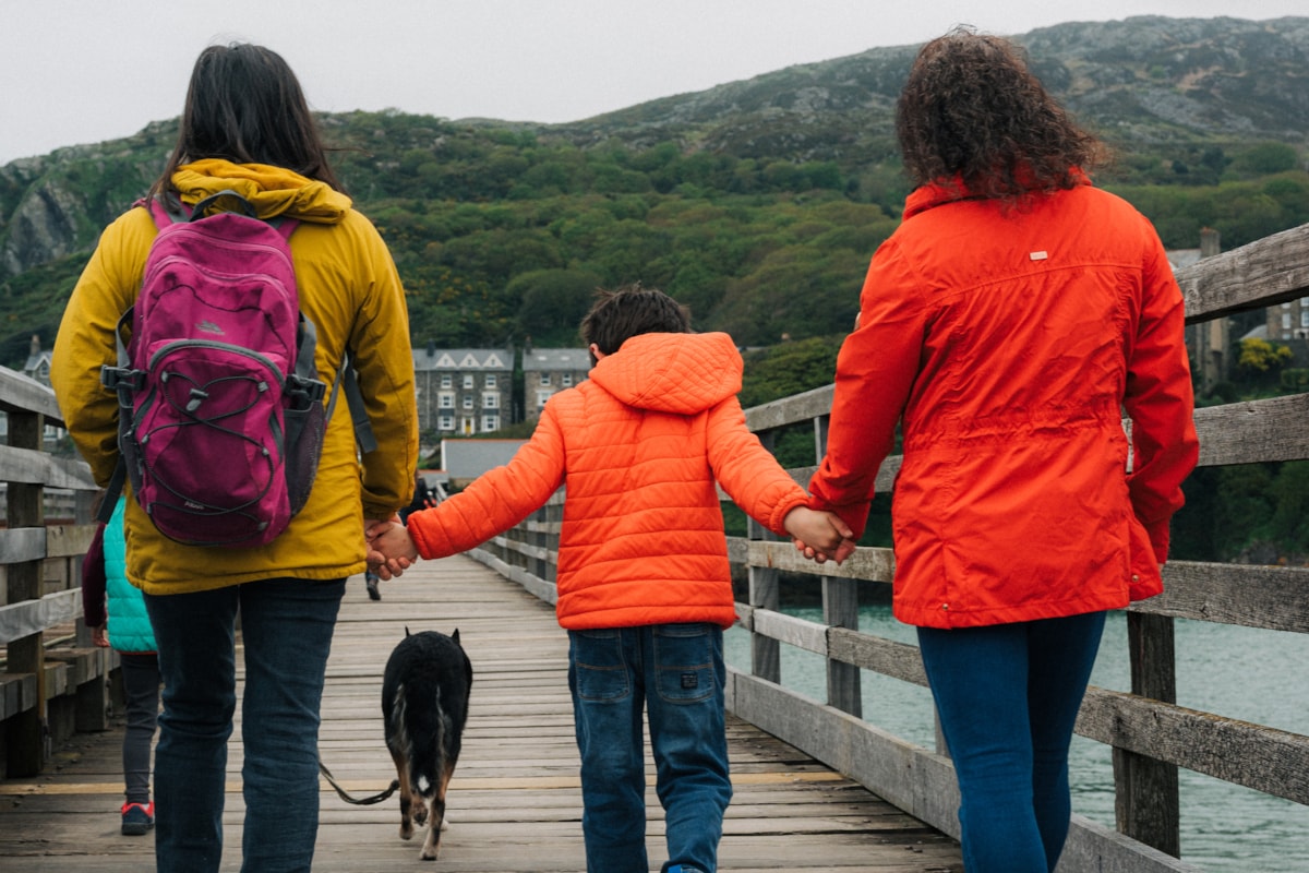Family walking - Credit Visit Wales