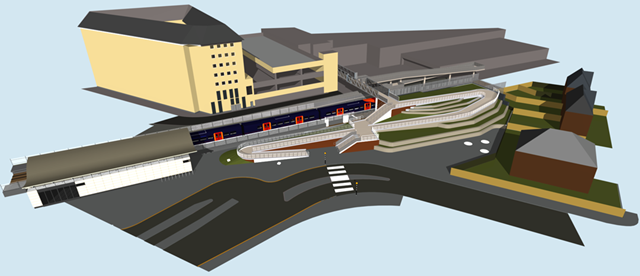 Feltham residents invited to find out more ahead of £23 million station redevelopment: Feltham artist impression