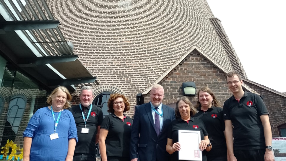 Staff from RHGC with Councillor Damian Corfield