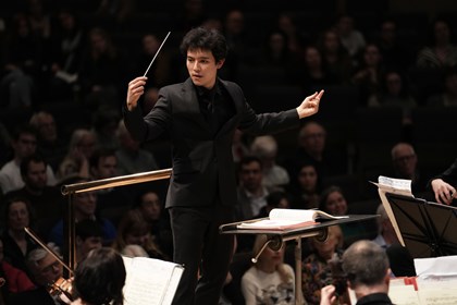 Emerging conductor Euan Shields wins the Siemens Hallé International Conductors Competition 2023: Euan Shields the winner of the Siemens–Hallé International Conductors Competition 2023 - Photo credit Alex Burns at The Hallé