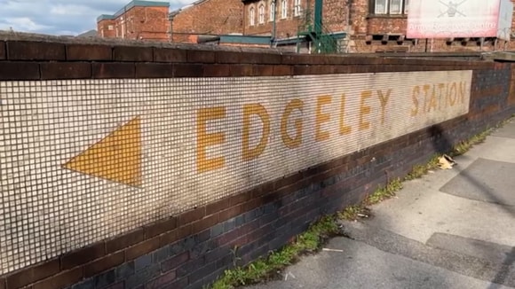 Edgeley Station mural which will be created on the new Greek Street bridge
