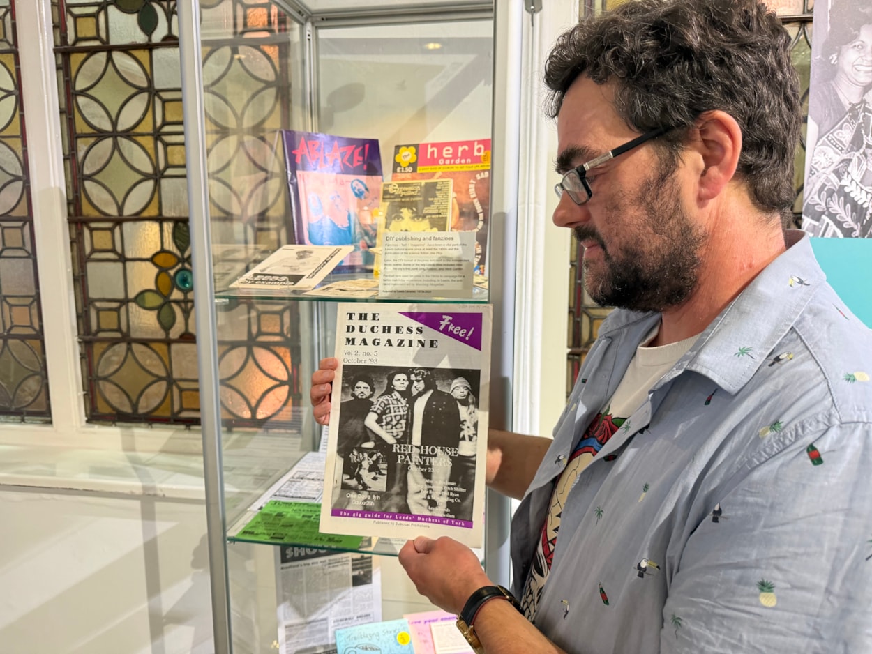 City Library Leeds 400: Among the more contemporary exhibits is a collection of gig tickets and zines collected at famous Leeds performances and venues including the renowned Duchess of York, which once hosted some of the biggest names in music history.
Librarian Antony Ramm is shown here with some of the collection.