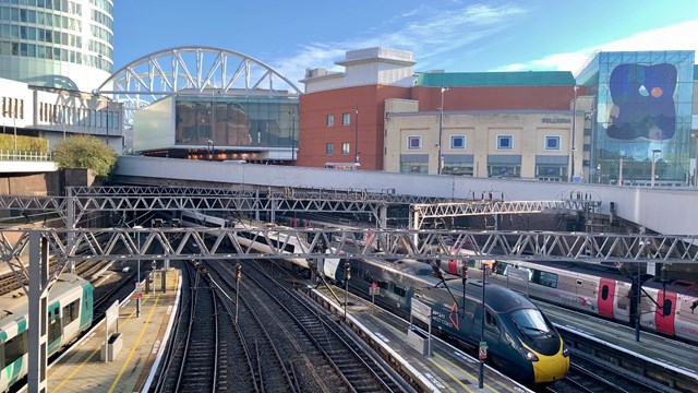 Passengers urged to check their platforms during New Street resignalling work: Birmingham New Street external-3