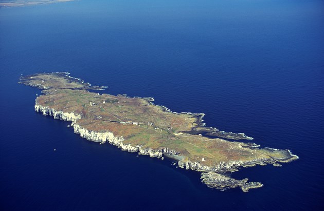 An aerial view of the Isle of May NNR in the Firth of Forth ©Patricia and Angus Macdonald/NatureScot