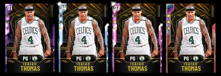 NBA2K20 MyTEAM Isaiah Thomas Card Evolution