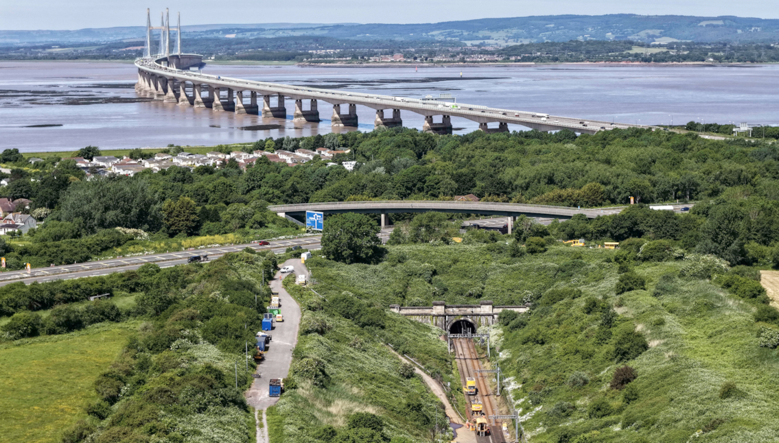 Severn Tunnel meets Severn Estuary - drone shot 2026