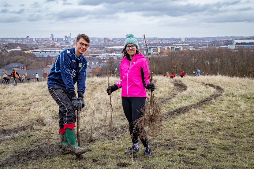 More than 200,000 trees have been planted in Leeds over the past year.: LCC Tree Planting 42