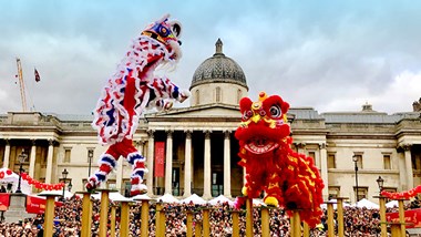 Europe’s biggest Chinatown rings in the Year of The Rabbit – how and where to celebrate Chinese New Year in London’s West End: Chinese New Year in Trafalgar Square. Image courtesy of the London Chinatown Chinese Association. (1)