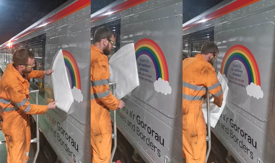 Class 153 with rainbow sticker