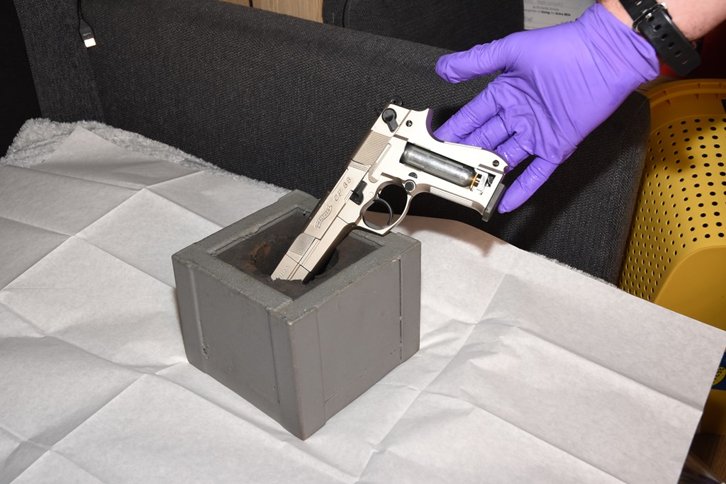 Op Mille - Seized handgun