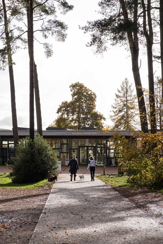 Wendover Woods entrance 2: Wendover Woods facilities improvement, café, HS2 Community Environment Fund, HS2 Business and Local Economy Fund, CEF, BLEF, community engagement, Bucks, Buckinghamshire, Forestry Commission, Groundwork