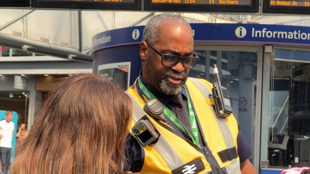 Manchester Piccadilly station staff: Manchester Piccadilly station staff