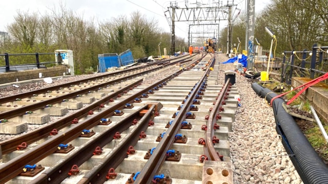 Vital rail works around Chelmsford, Colchester and Marks Tey to affect weekend train services later this spring: A previous points replacement project near Chelmsford