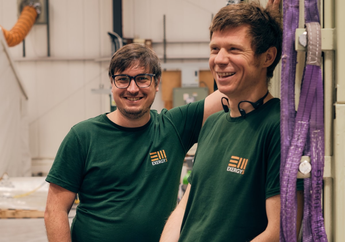 Exergy3 founders Dr Markus Rondé and Dr Adam Robinson 2. CREDIT Sam Christie