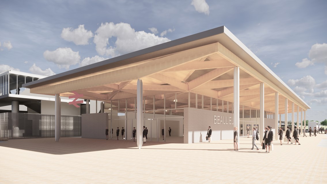 Beaulieu Park visualisation: Visualisation of new station for Beaulieu Park
