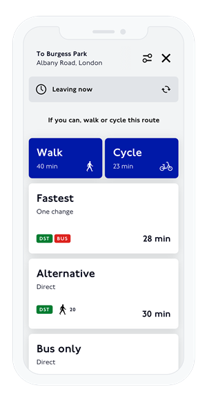 TfL Go - Directions iPhone 11