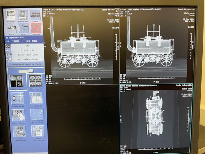 Miniature loco scans: The scans were carried out at Wolfson Multiphase Flow Laboratory in the School of Earth and Environment at the University of Leeds.