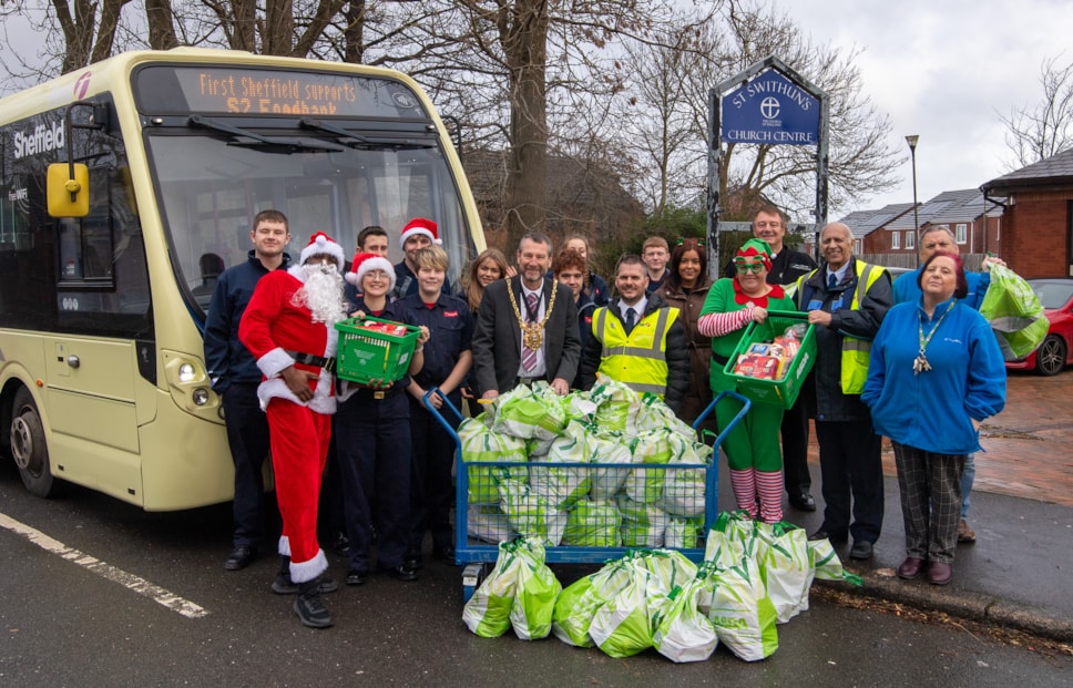 First Bus in Sheffield supports three local foodbanks this Christmas