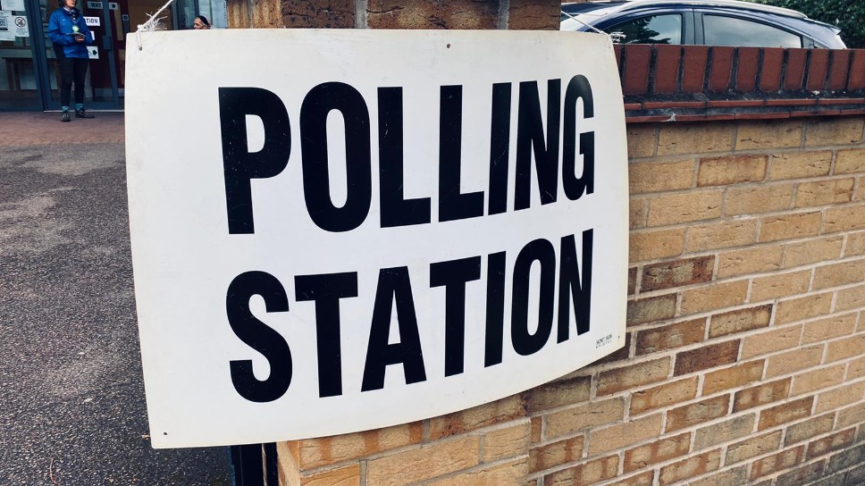 Polling station in Islington