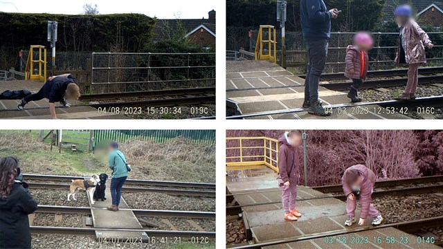 Shocking CCTV compilation of Worcestershire level crossing misuse: Level crossing misuse compilation